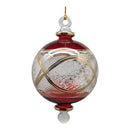 Crimson Grandeur Red Ball with Gold Elegance