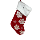 Red Snowflake Stocking - Christmas >> Stockings - by Season's Design
