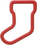 Plastic Grippy Cookie Cutter - Stocking