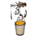 Starry Sky Rotating Candle Holder - Silver with Celestial Dangles