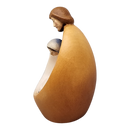 Modern Style Holy Family Carved Nativity - Color - 6 Inch - with Faces