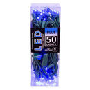 50-Light 5mm Blue LED Green Wire Light Set - Christmas >> Lighting - by Kurt Adler - view 2