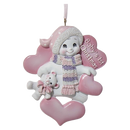 Baby's 1st Christmas - Snowman Ornament - Pink