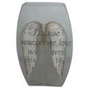 A Piece of Heaven is in our Home Lighted Vase - Silver Lettering - Home & Living >> Lighting >> Lamps - by Stony Creek - view