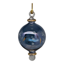 Small Sphere Glass With Gold Accents - Blue - Christmas >> Ornaments >> Egyptian Glass - by Egyptian Museum - view 2