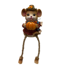 Harvest Mouse Shelf Sitter - With Pumpkin