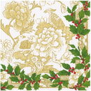 Holly Ceramic Ivory And Gold Cocktail Napkins