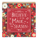 Botanical Art Block Decor -