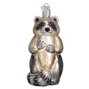 Racoon Glass Ornament