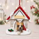 Ceramic Doghouse Ornament - Boxer - Cropped - Animals - by E&S Pets - view 2