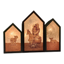 Madonna And Child Panel Lamp - Natural