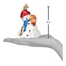 Flamin' Hot Cheetos Snowman Glass Ornament - Christmas >> Ornaments >> Snowmen - by Old World Christmas - view 4
