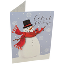 Let It Snow Handmade Snowman Card Collection