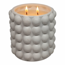2 Wick Fresh Linen Scented Candle in Matte White Ceramic Jar - Home & Living >> Candles >> Jar - by Lone Elm
