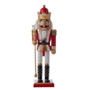Red & White Nutcracker - 12 Inch - Staff