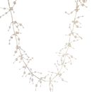 Pearl Beads With Gold Wire Garland - 5 Foot