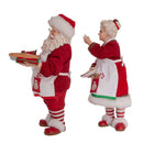 Fabriche Mr. and Mrs. Claus Dessert Set - 2 Piece Set - Christmas >> Figurines >> Santa Claus - by Kurt Adler - view 3