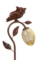 Solar-Powered Bronzed Animal Garden Stake - - Home & Living >> Garden - by Gerson - view 3