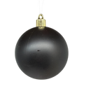 4.75" (120mm) Commercial Shatterproof Ball Ornament - Soot Black Matte - Christmas >> Ornaments >> Shatterproof - by Christma
