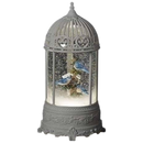 Bluebird with Holly Swirl Birdcage – 10.5 Inch