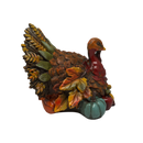 Resin Bountiful Harvest Turkey Figurine Looking Left - Holidays >> Thanksgiving and Harvest - by Gerson - view 3