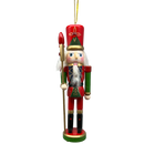 Wooden Nutcracker Ornament - Staff