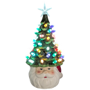 Santa  Ceramic Christmas Tree Lighted  With Timer