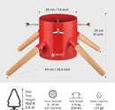 Family Christmas Tree Stand - Medium - Red - Christmas >> Trees and Wreaths - by Tree Nest - view 5