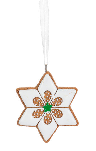 Frosted Snowflake Cookie Ornament -
