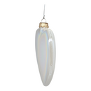 Iridized “Pearl White” Glass Heart Ornaments – Set of Two - Christmas >> Ornaments >> Heart - by Christmas By Krebs - view 2
