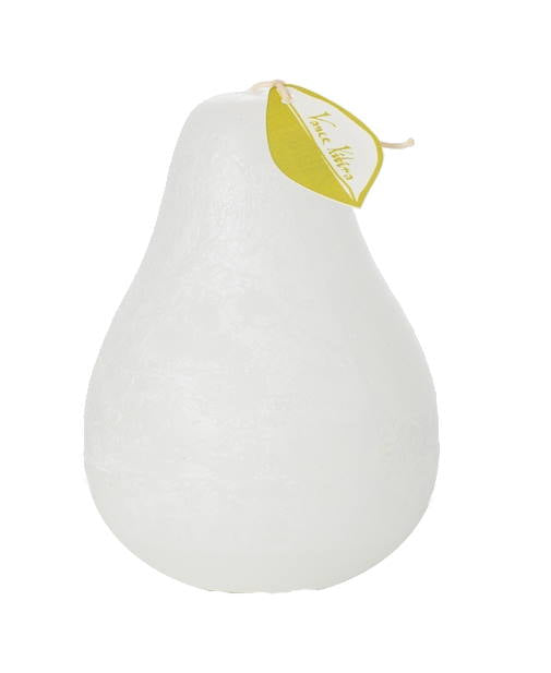 Timber Pear Candle (3" x 4" ) - White - The Country Christmas Loft