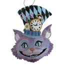 Cheshire Cat - Alice in Wonderland Flat Back Character Head Ornament