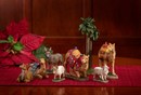 23 Piece 5 Inch Real Life Nativity Set - Includes All People, Lighted Manger, Chest Of Gold, Frankincense & Myrrh - Christmas