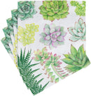 Succulents Paper Luncheon Napkins - Lunch Napkin