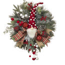 Gnome Pinecone Holiday Wreath