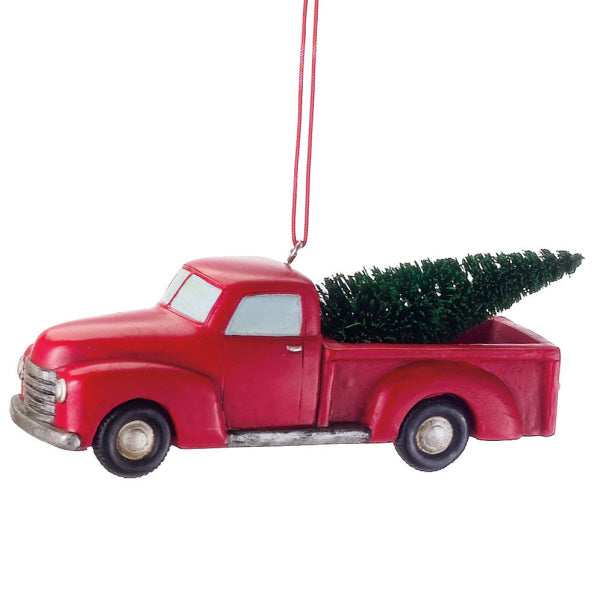 Pickup Truck with Tree Ornament