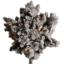 32" Battery-Operated Pre-Lit LED Snowflake Wreath