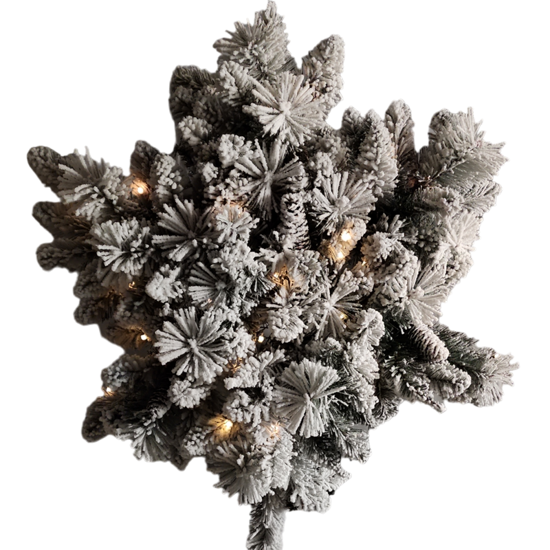 32" Battery-Operated Pre-Lit LED Snowflake Wreath