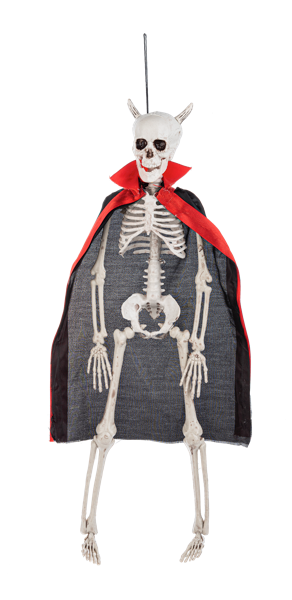 Costumed Hanging Skeleton - Devil - The Country Christmas Loft
