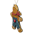 Gus's Festive Folk Spirit: Hand-Painted Plywood Ornament