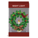 Cardinal on a Wreath Acrylic Nightlight
