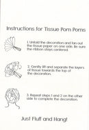 White Tissue Pom Pom Party Decoration