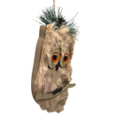 Brown Holiday Owl Ornament