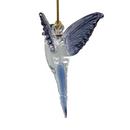 Feeding Hummingbird - Midsummer Blue - Egyptian Glass Ornament - Christmas >> Ornaments >> Egyptian Glass - by Egyptian Museu