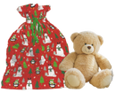 Pullstring Jumbo Foil Gift Bag - Penguins and Polar Bears - Gift Wrap - by Wrap in a Hurry
