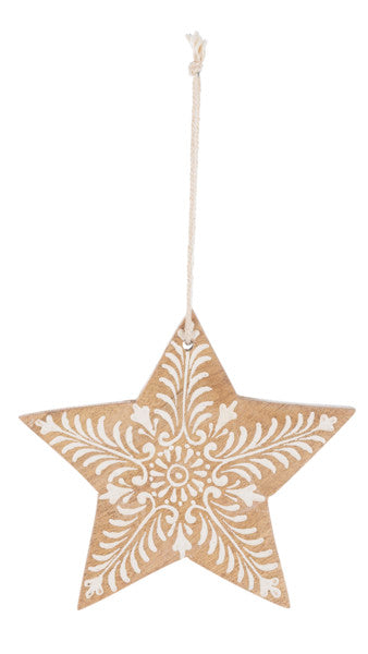 Hand Painted Star Ornament -