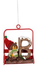 Chairlift Critter Ornament - Letter