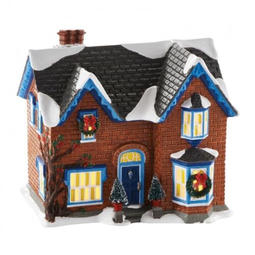 Snow Village Gothic Revival Farm Light House, 6.7 inch - The Country Christmas Loft