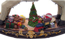 Musical Rocking Horse Village Scene - 23" tall