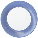 Linen Border Paper Salad Plates in Blue II - 8 Per Package